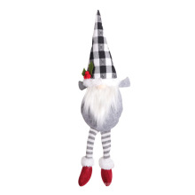 Weihnachtsdekoration Filzpuppenvorhang Buckle Vorhang mit Amazon Langes Bein gesichtsloser Puppen Weihnachtszubehör hält